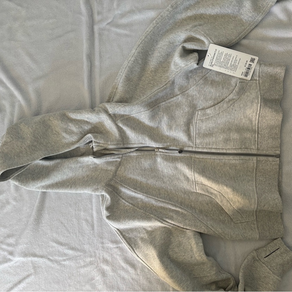 Gray Zip-Up Hoodie